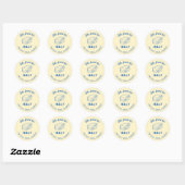 Sticker Rond She Found Her Butter Half Bridal Shower Favor (Feuille)