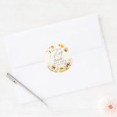 Sticker Rond She found her honey Bee bridal shower (Enveloppe)