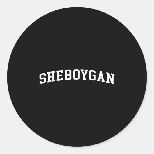 Sticker Rond Sheboygan (Devant)