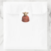 Sticker Rond Sheep Wearing Black Sheep Sweater (Sac)