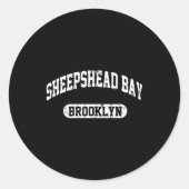 Sticker Rond Sheepshead Bay Brooklyn  (Devant)
