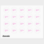 Sticker Rond Sheila Classic Style Nom (Feuille)