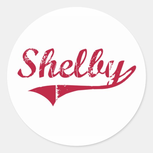 Sticker Rond Shelby Mississippi Classic Design (Devant)