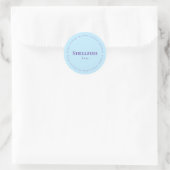 Sticker Rond Shellfish Free Request Sticker, Light blue, Purple (Sac)