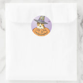 Sticker Rond Sheltie Halloween (Sac)