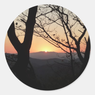 Sticker Rond Shenandoah Sunset National Park Paysage