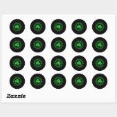 Sticker Rond Shenanigan Enthousiaste (Feuille)
