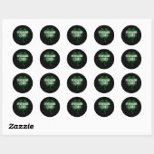 Sticker Rond Shenanigans Squad Saint Patricks Day (Feuille)