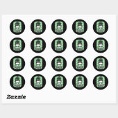 Sticker Rond Shenanigans Squad St. Patrick's Day Femmes me fill (Feuille)