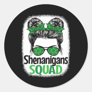 Sticker Rond Shenanigans Squad St. Patrick's Day Outfit Women G