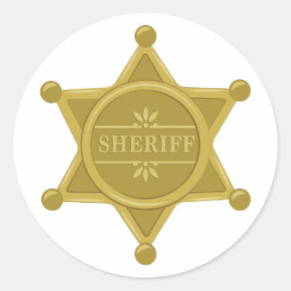 Sticker Rond Sheriff