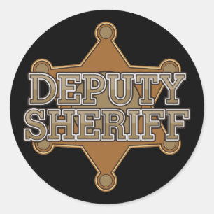 Sticker Rond Sheriff adjoint