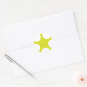 Sticker Rond Sheriff Star Gold (Enveloppe)
