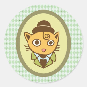 Sticker Rond Sherlock