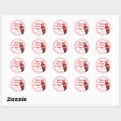 Sticker Rond She's Ready to Pop Soda Baby Shower (Feuille)
