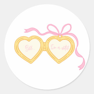 Sticker Rond Shh… I’m a Witch Locket Design | Cute Pink Magical