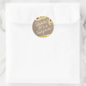 Sticker Rond Shhh C'est une surprise Sunflowers Envelope Seals (Sac)