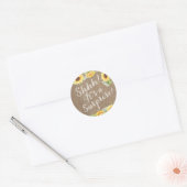 Sticker Rond Shhh C'est une surprise Sunflowers Envelope Seals (Enveloppe)