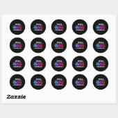 Sticker Rond Shhh I's Doing Math Drôle entraînement Gym Humour  (Feuille)
