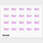 Sticker Rond Shhhh C'est une surprise (Feuille)