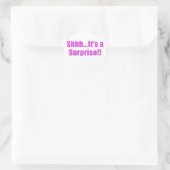 Sticker Rond Shhhh C'est une surprise (Sac)