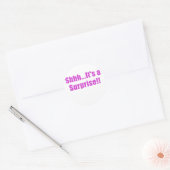 Sticker Rond Shhhh C'est une surprise (Enveloppe)