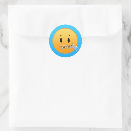 Sticker Rond Shhhh... (sticker silencieux) (Sac)