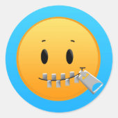 Sticker Rond Shhhh... (sticker silencieux) (Devant)