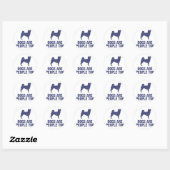 Sticker Rond Shiba Inu (Feuille)