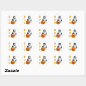 Sticker Rond Shih Tzu Boo (Feuille)