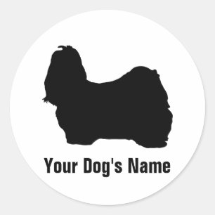 Sticker Rond Shih Tzu en ・ avis de ズ
