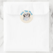 Sticker Rond Shih Tzu Mom (Sac)