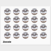 Sticker Rond Shih Tzu puppies (Feuille)