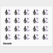 Sticker Rond Shih Tzu Trick (Feuille)