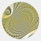 Sticker Rond Shine - Fractale (Devant)