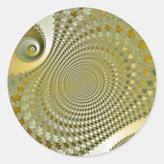 Sticker Rond Shine - Fractale (Devant)