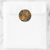 Sticker Rond Shining Leaves Fractal (Sac)