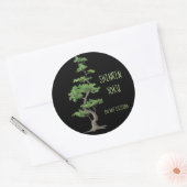 Sticker Rond Shinrin~Yoku Ne Dérangent Pas La Baignade Arbre (Enveloppe)