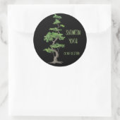Sticker Rond Shinrin~Yoku Ne Dérangent Pas La Baignade Arbre (Sac)
