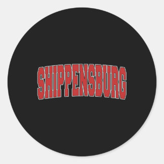 Sticker Rond Shippensburg Pa Pennsylvania Varsity Style Usa Spo