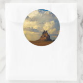 Sticker Rond Shiprock contre Thunderhead (Sac)