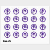 Sticker Rond Shiva, la danseuse cosmique (Feuille)