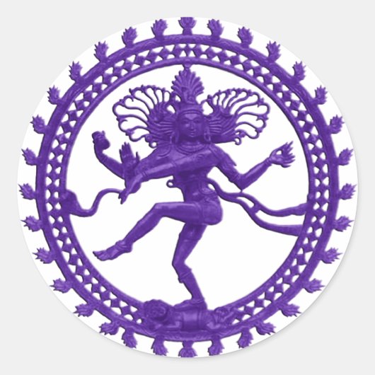 Sticker Rond Shiva, la danseuse cosmique (Devant)