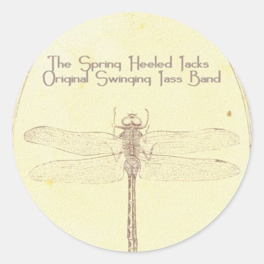 Sticker Rond SHJ 2010 : Feuille d'autocollant de libellules (Devant)