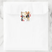 Sticker Rond Shopaholic (Sac)