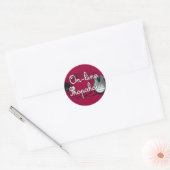 Sticker Rond Shopaholic en ligne (Enveloppe)