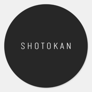 Sticker Rond Shotokan Karate Uniforme Karate Outfit