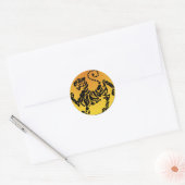 Sticker Rond Shotokan Tiger (Enveloppe)