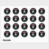 Sticker Rond Showghoul Off-Duty Retro Halloween Glam Ghost Fun (Feuille)