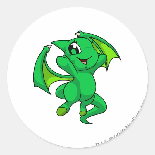 Sticker Rond Shoyru Green (Devant)